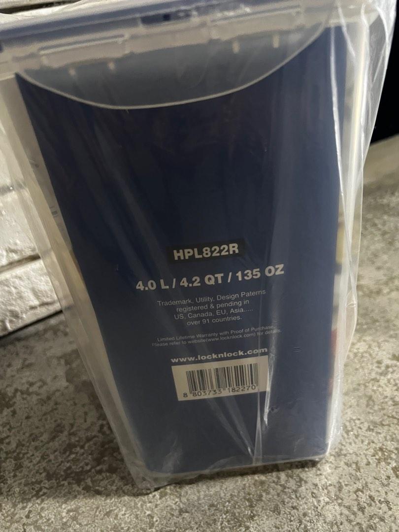 Brand new Lock & Lock 4L Tupperware, Furniture & Home Living