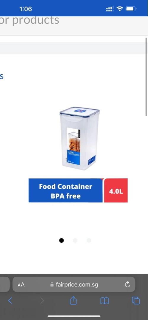 Brand new Lock & Lock 4L Tupperware, Furniture & Home Living