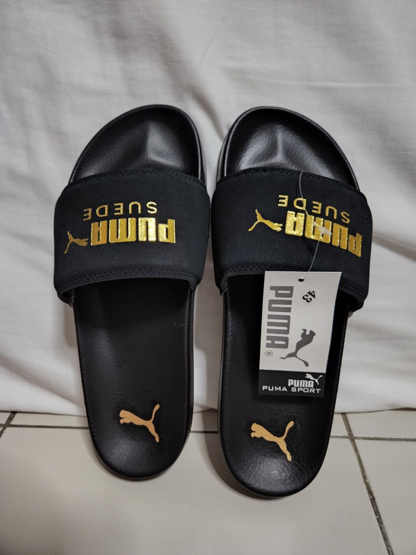 Buy PUMA Synthetic Leather Regular Strap Men's Slippers | Shoppers Stop