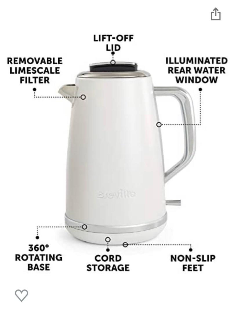 Breville Lustra 1.7l kettle white cream, TV & Home Appliances, Kitchen