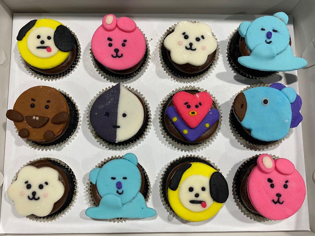 BTS cupcakes (Category: Homemade Bakes) located in Manila. Submitted by chemit97 (Listing ID 1181432485, Image 2). Description: For pre-order only Leadtime: 1-2 weeks.