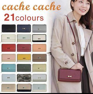 日本cache cache 流行側背包 錢包 手拿包