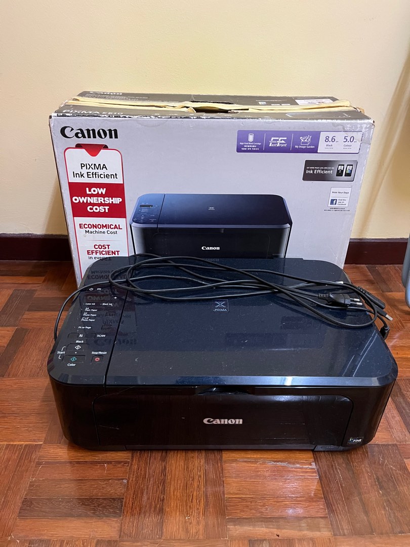 Canon PIXMA E510 Printer + Scanner + Ink (Print Malfunction), Computers