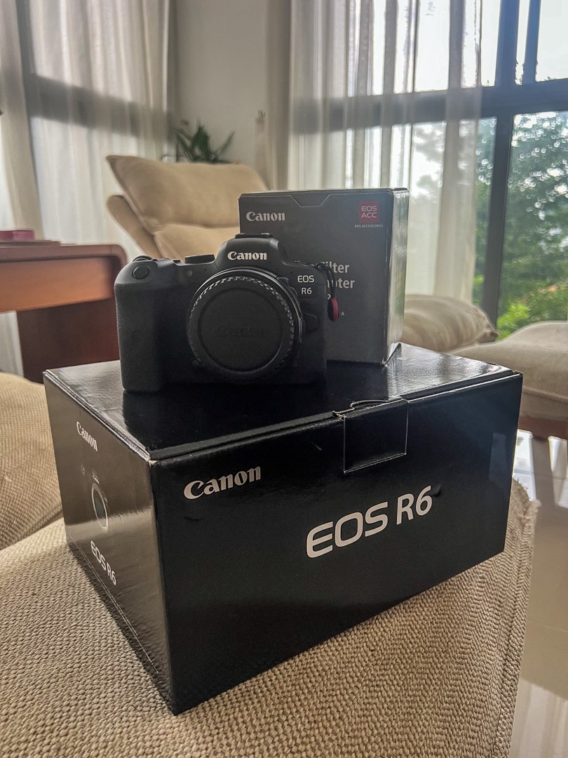 CANON R6 and ND filter adapter, Photography, Cameras on Carousell