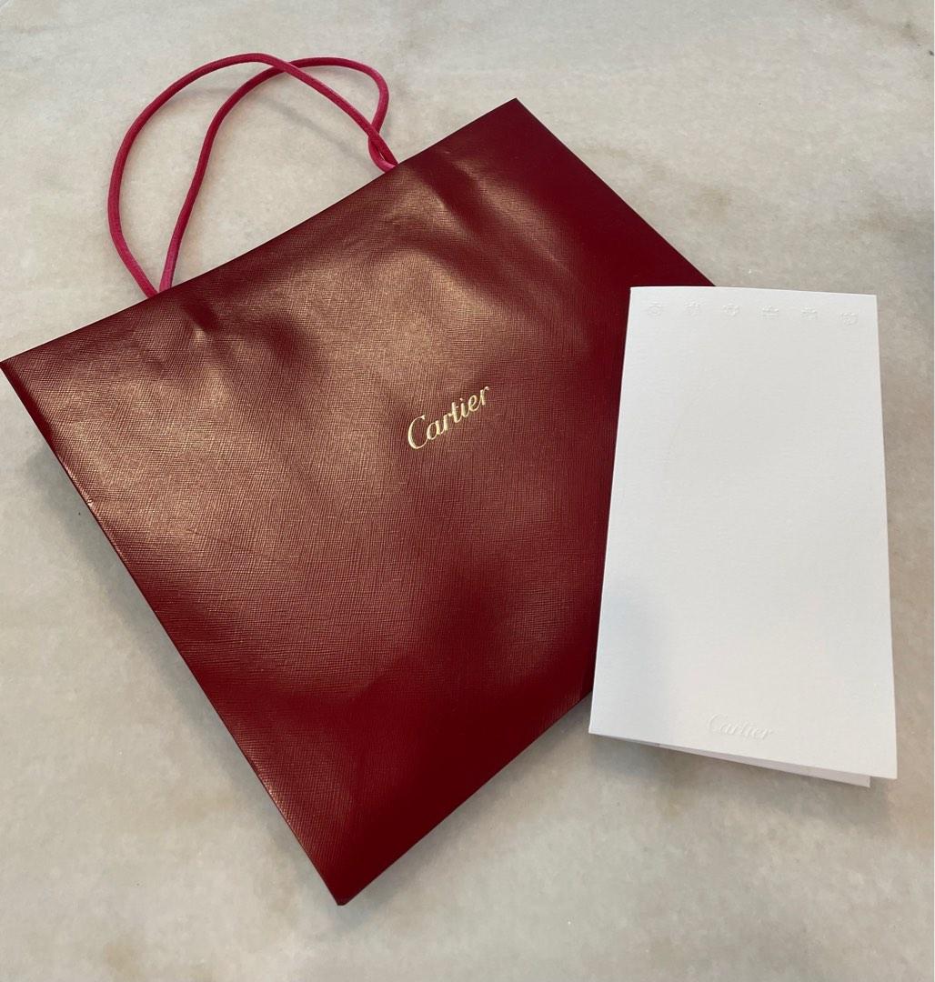 Authentic/ original Cartier paper bag, Luxury, Accessories on Carousell