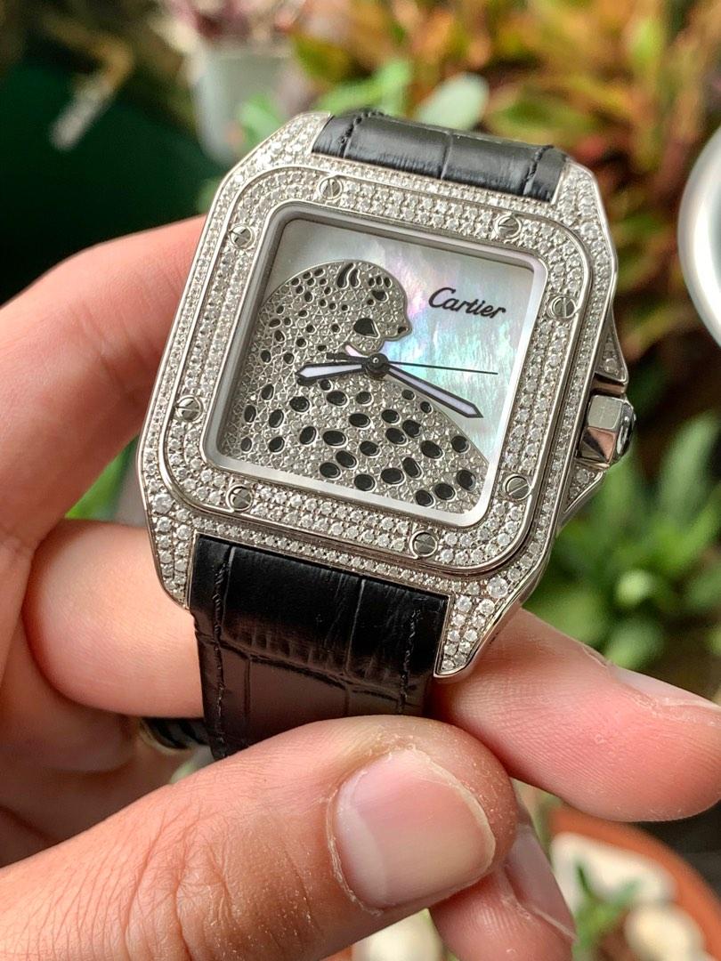Cartier watch leopard hot sale