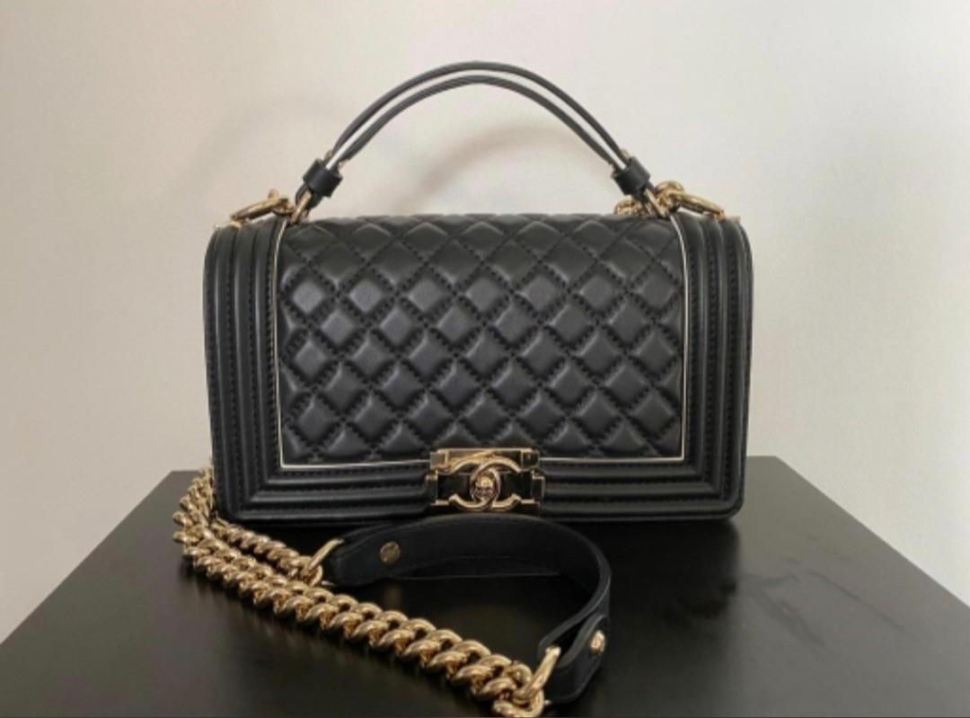 Chanel Boy Handle Bag, Luxury, Bags & Wallets on Carousell