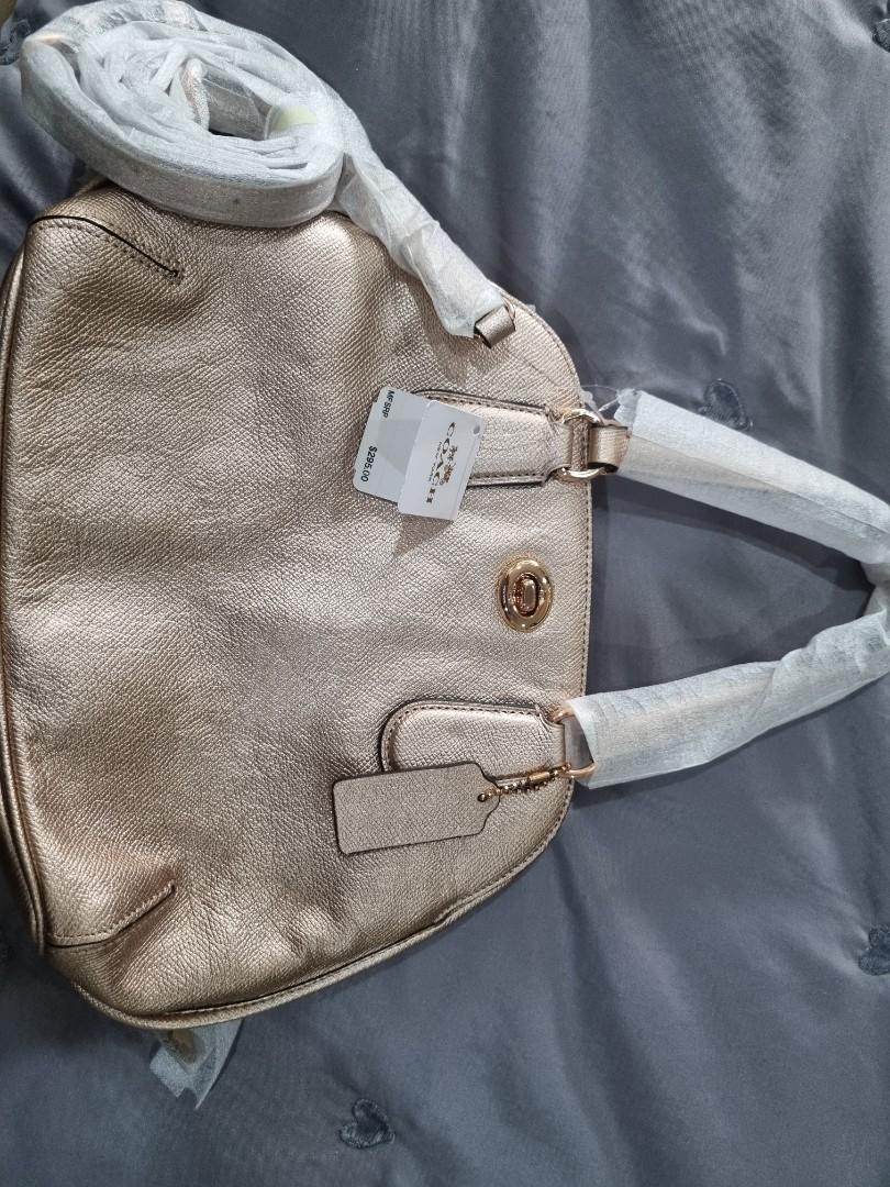 Coach cross body bag rose gold Luxury Bags Wallets on Carousell