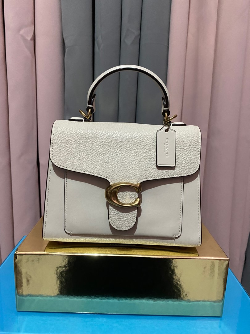 Coach Tabby Top Handle 20 Chalk Retail Bag, Luxury, Bags & Wallets on Carousell