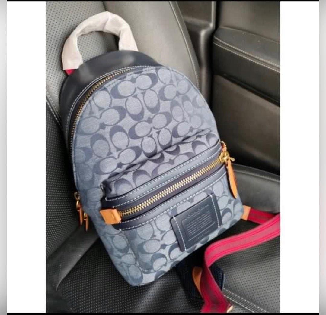 Coach unisex Denim Backpack Women s Fashion Bags Wallets