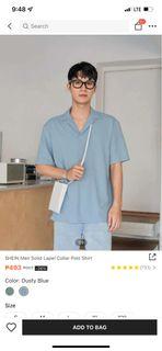 collar polo shirt shein