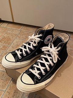 轉賣Converse⭐️Chuck Taylor  黑色高筒帆布鞋（已保養）