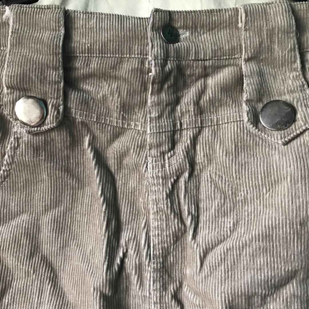 CORDUROY LIGHT BROWN MINI SKIRT, Women's Fashion, Bottoms, Skirts on ...