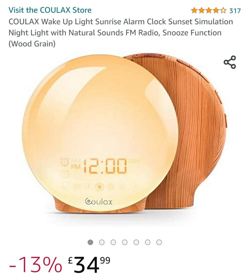 Coulax Wake Up Light Alarm & Radio, Audio, Other Audio Equipment on
