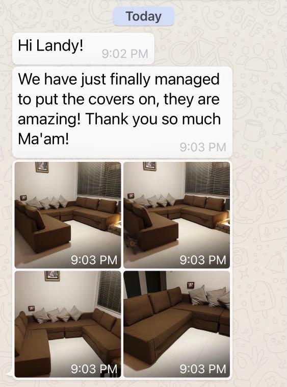 Custom Made sofa covers, IKEA cover, Furniture & Home Living, Furniture