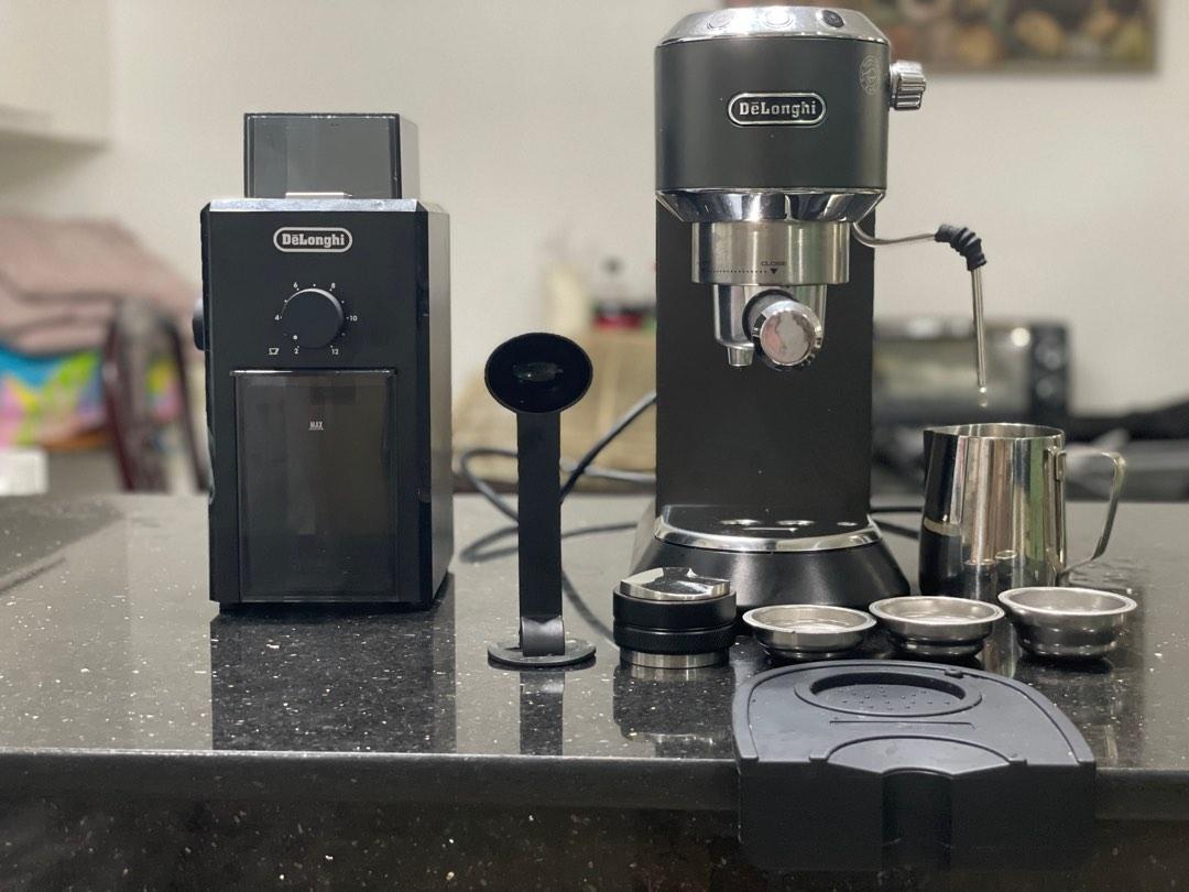 Delonghi Dedica EC685 Espresso Machine and Delonghi KG79 Coffee Grinder