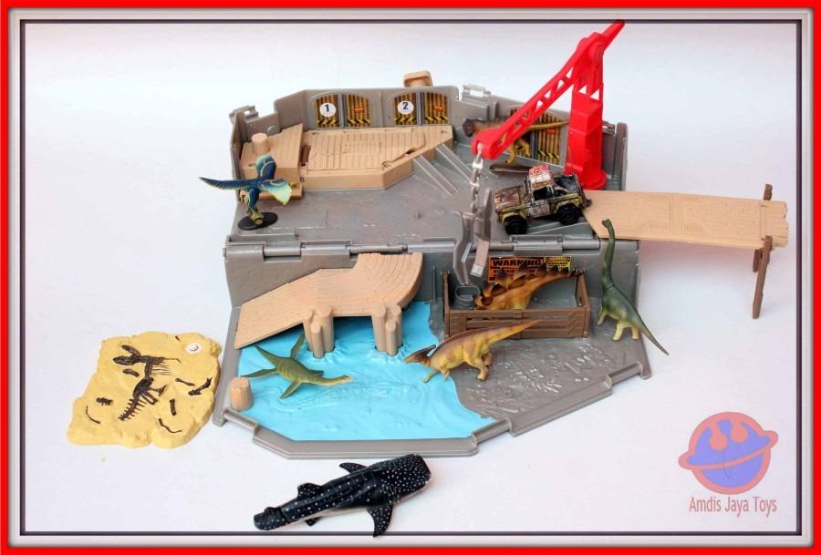 Matchbox jurassic world portable harbor rescue playset deals