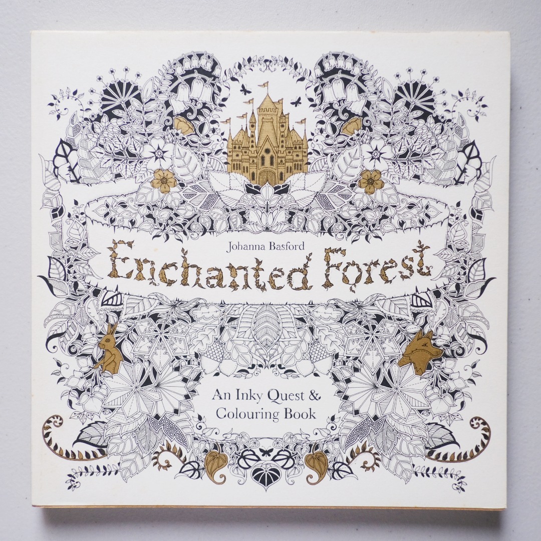 Enchanted Forest: An Inky Quest and Coloring book (Activity Books,  Mindfulness and Meditation, Illustrated Floral Prints)