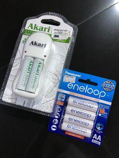Eneloop & Akari Rechargeable AA Battery & Charger