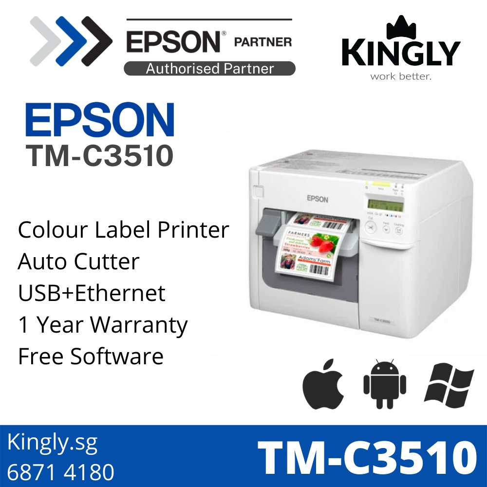 Epson Colorworks C3510 Inkjet Colour Label Printer Tm C3510 Computers And Tech Printers 7075