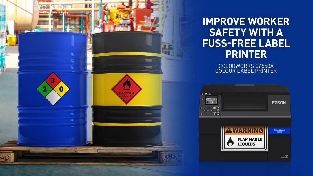 Epson ColorWorks C6550A 8inch Colour Label Printer C6550, Computers