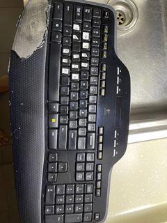 Extremely  heavily used keyboard and mouse set