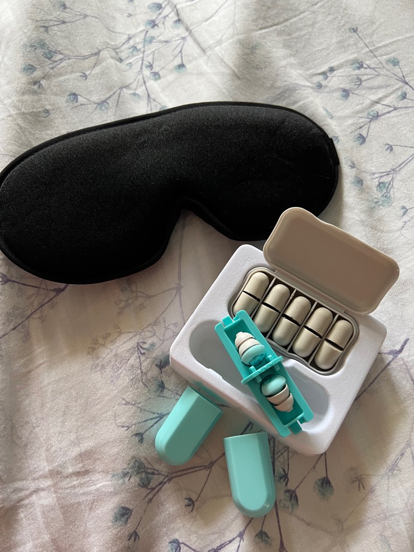 Eye mask & ears plugs, Beauty & Personal Care, Ear Care on Carousell