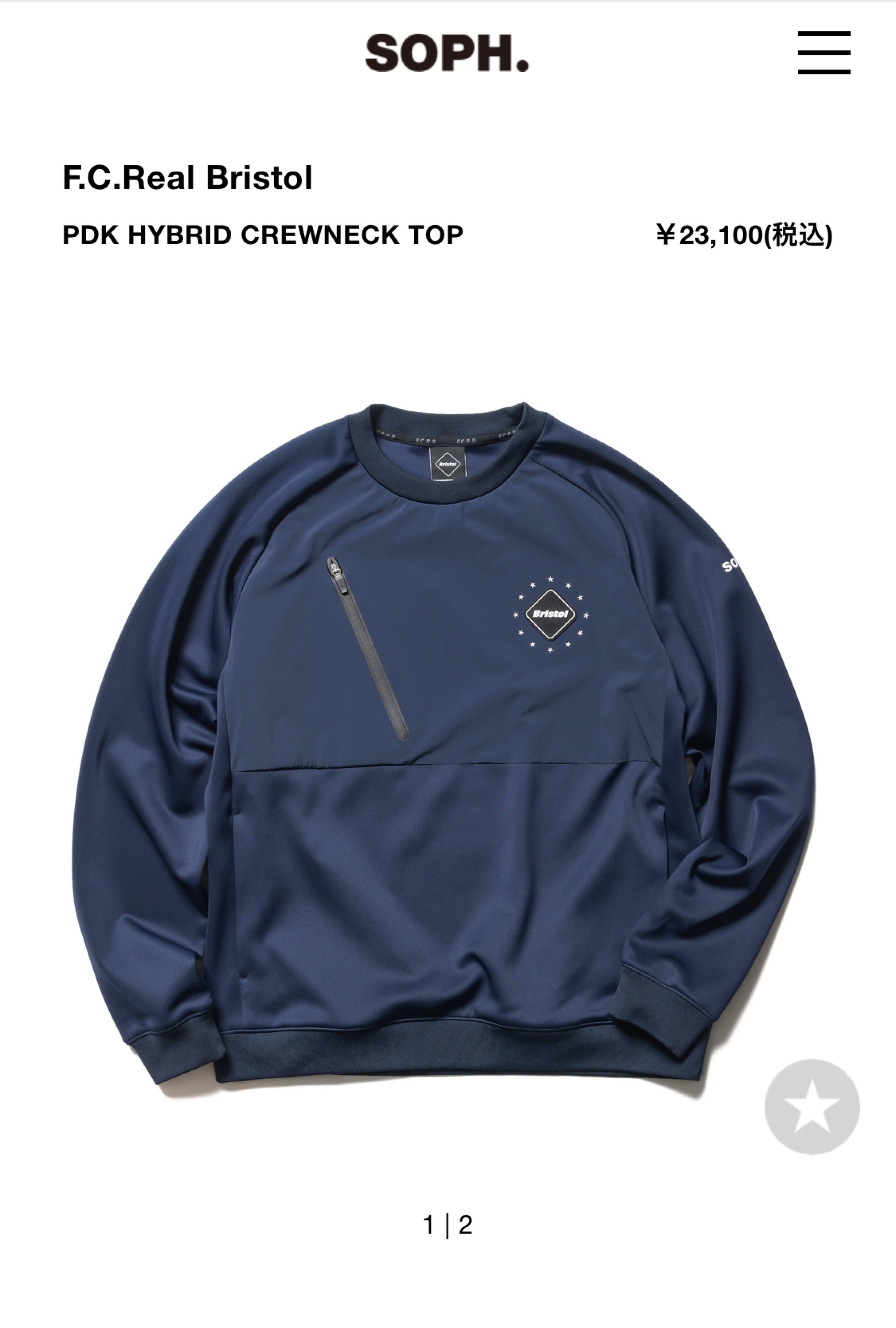 F.C.Real Bristol PDK CREWNECK TOP - Tシャツ/カットソー(七分/長袖)