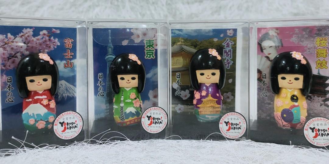 Four Seasons Mini Kokeshi Doll Set Hobbies Toys Memorabilia