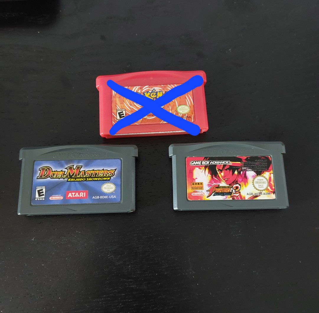 Gameboy Advance Sp Cartridges King Of Fighters And Duel Masters Video Gaming Video Games 4128