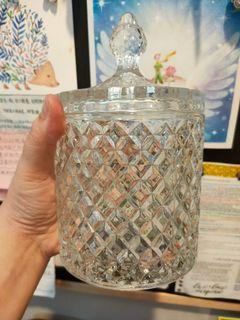 Glass Jar / Candy Jar / Jewelry Jar / Candle jar with Lid