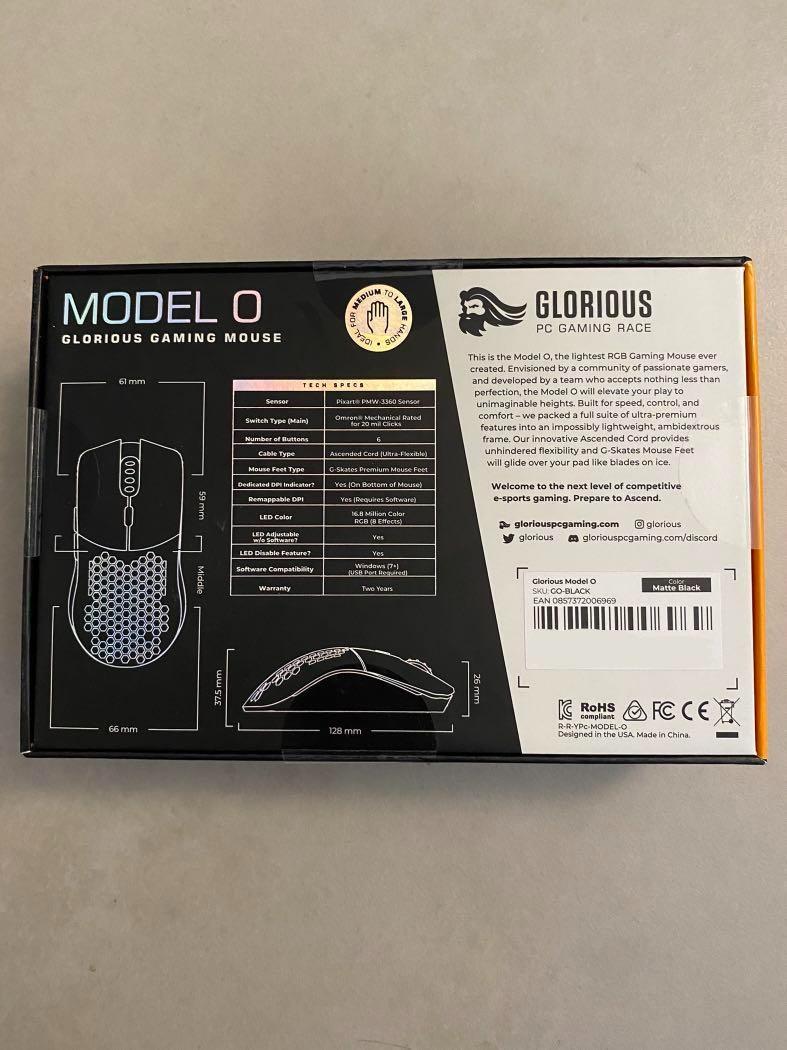 [BNIB] Glorious Model O Matte, 67g Lightest RBG gaming mouse, 67g