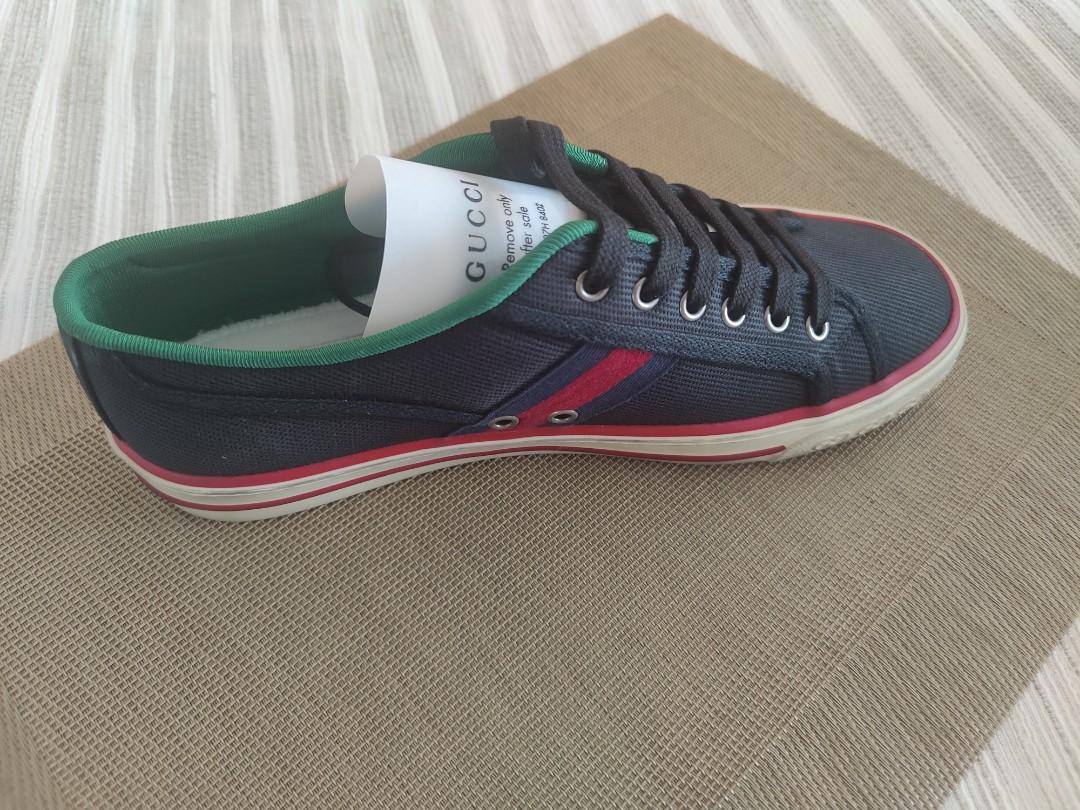 Black green and red gucci shoes best sale