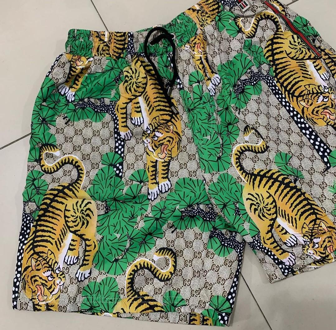 Gucci tiger swim trunks discount