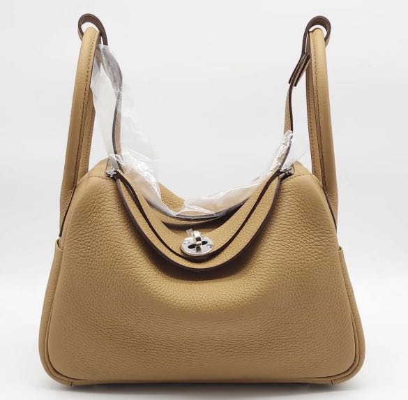 Sold！Authentic｜New｜Hermes Lindy 26 4b Biscuit color TC leather Z stamp