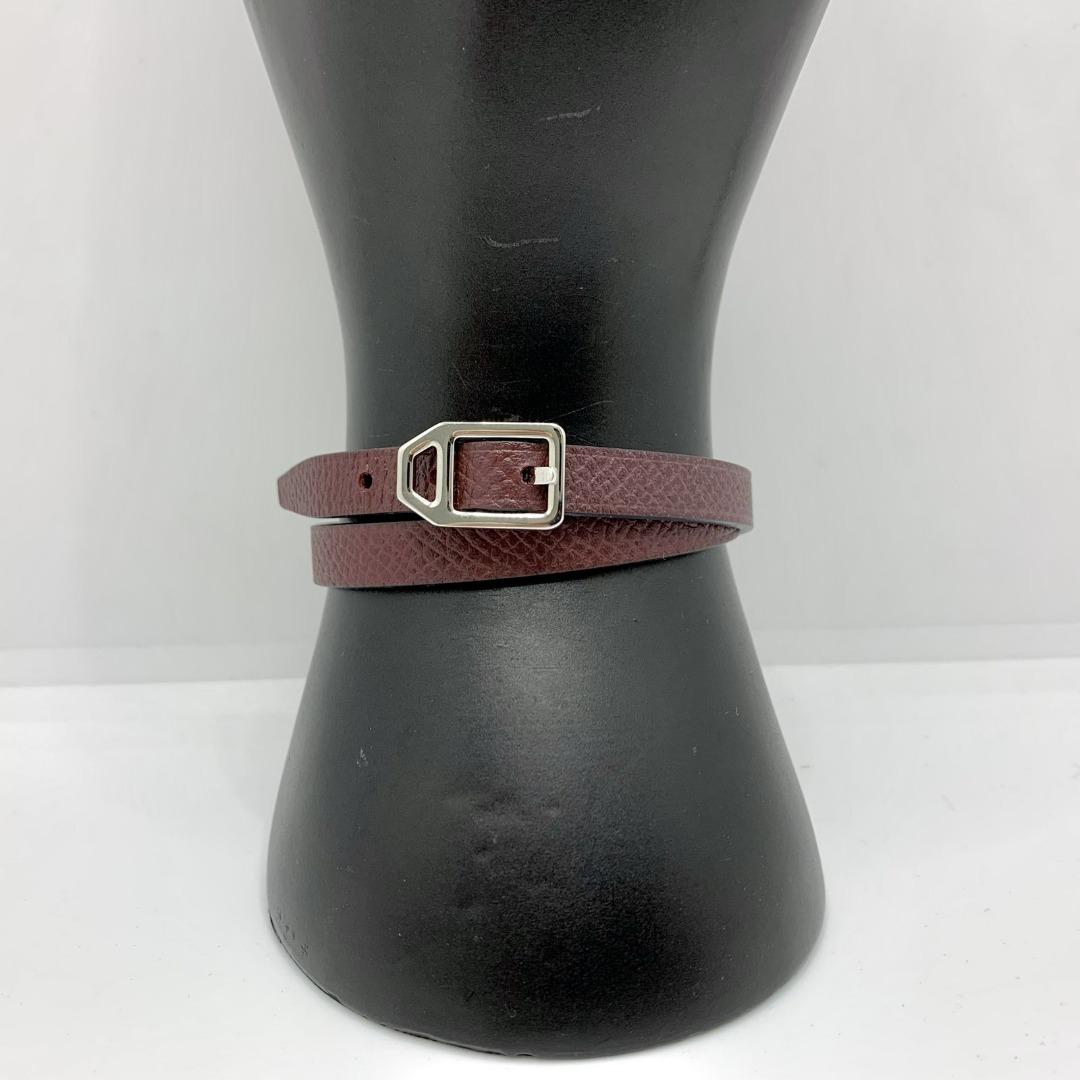 HERMES RED PADDOCK DOUBLE TOUR T BRACELET 227021878 Women s Fashion Jewelry Organisers Bracelets on Carousell