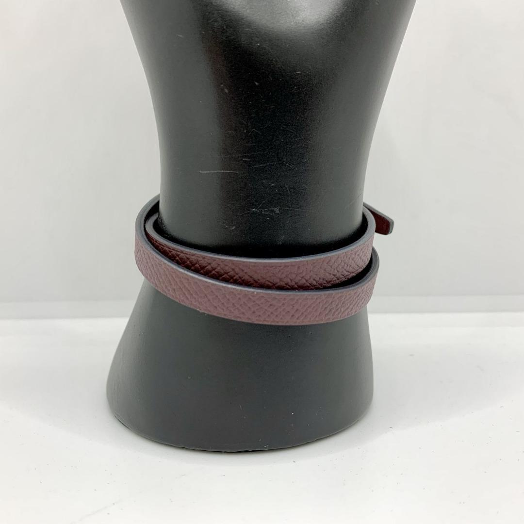HERMES RED PADDOCK DOUBLE TOUR T BRACELET 227021878 Women s Fashion Jewelry Organisers Bracelets on Carousell