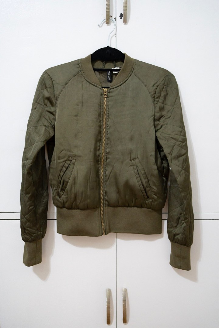 h&m bomber jacket, Women's Fashion, Coats, Jackets and Outerwear on ...