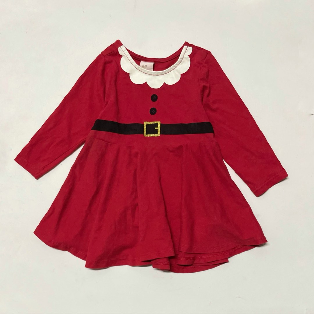 H&M Santa Dress 46M, Babies & Kids, Babies & Kids Fashion on Carousell