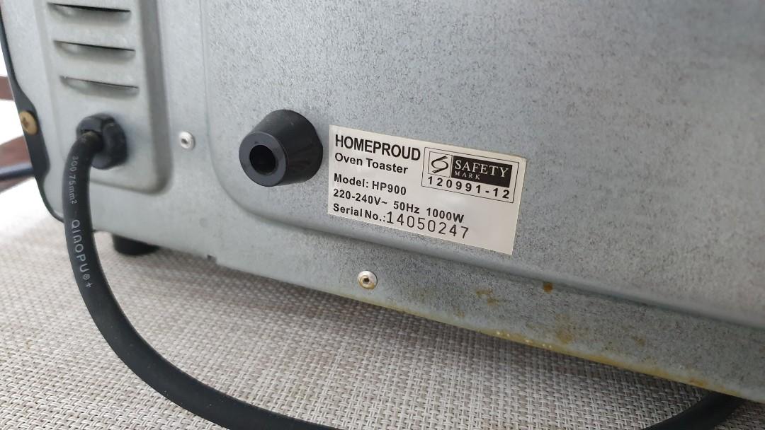 Homeproud Toaster (working, but timer is faulty), TV & Home Appliances