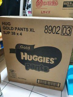 Huggies gold pants XL size