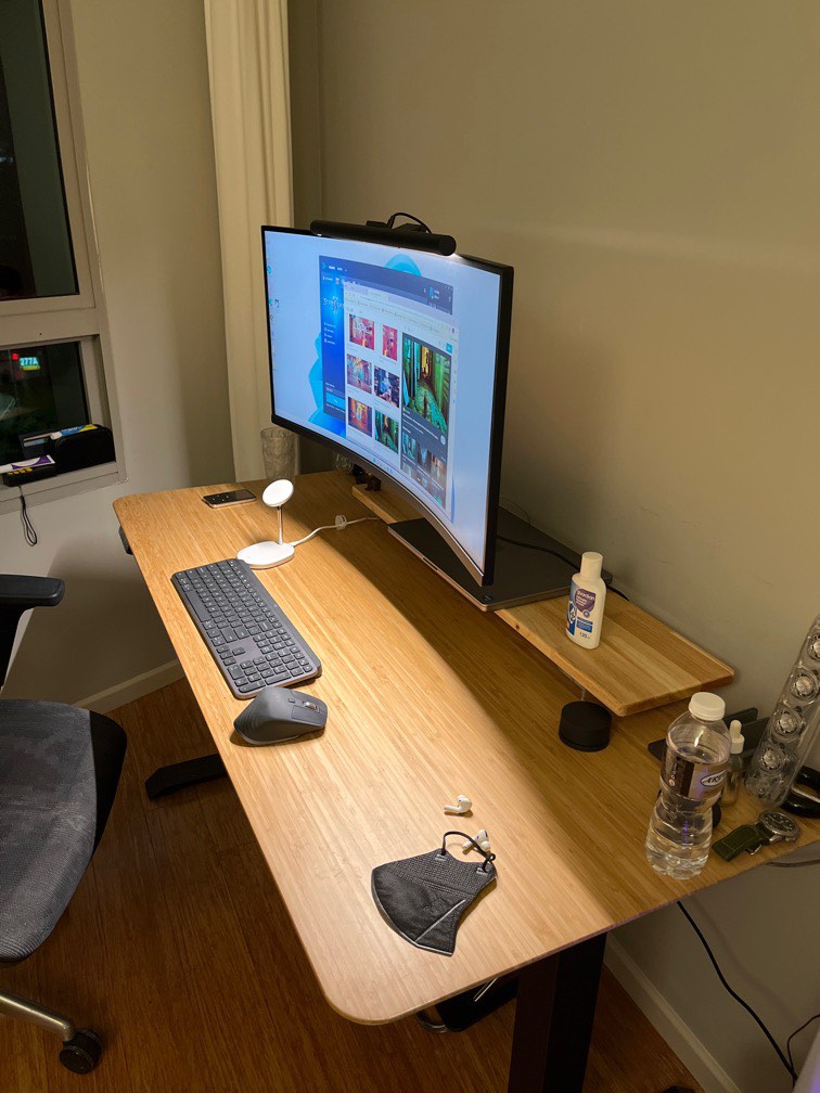 IKEA anfallare bamboo table top, Furniture & Home Living, Furniture