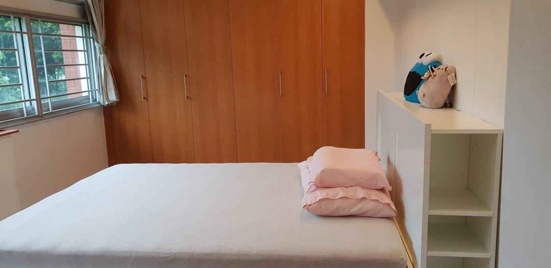 IKEA Brimnes Queen with Headboard and Storage, Furniture & Home Living