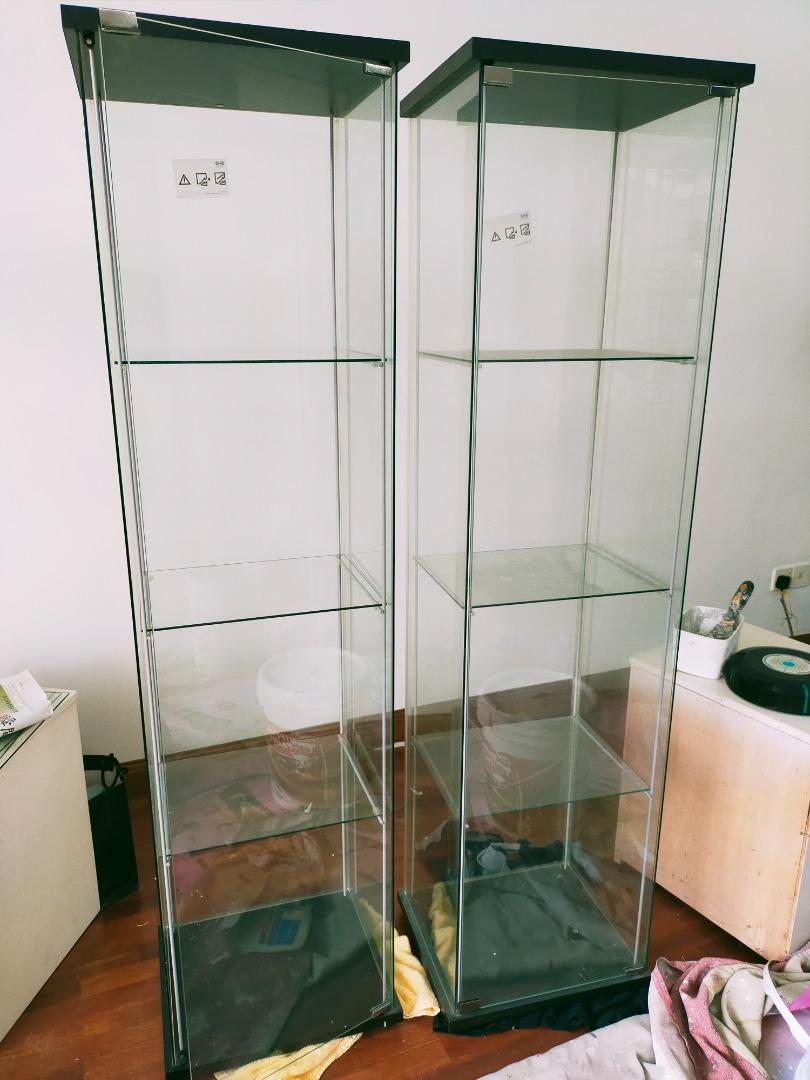 Ikea Detolf Glass Display Furniture & Home Living, Furniture, Shelves, & Racks