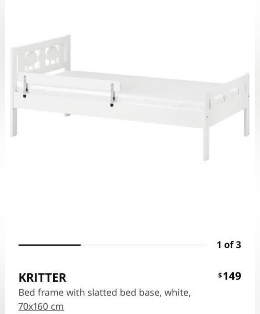Ikea Kids Bed(Kritter), Babies & Kids, Baby Nursery & Kids Furniture