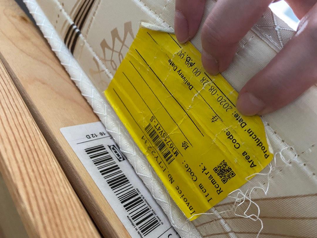 Ikea Single Bed frame & mattress, Furniture & Home Living, Furniture