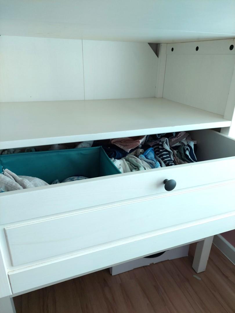 IKEA Sundvik baby changing table in white, Babies & Kids, Baby Nursery