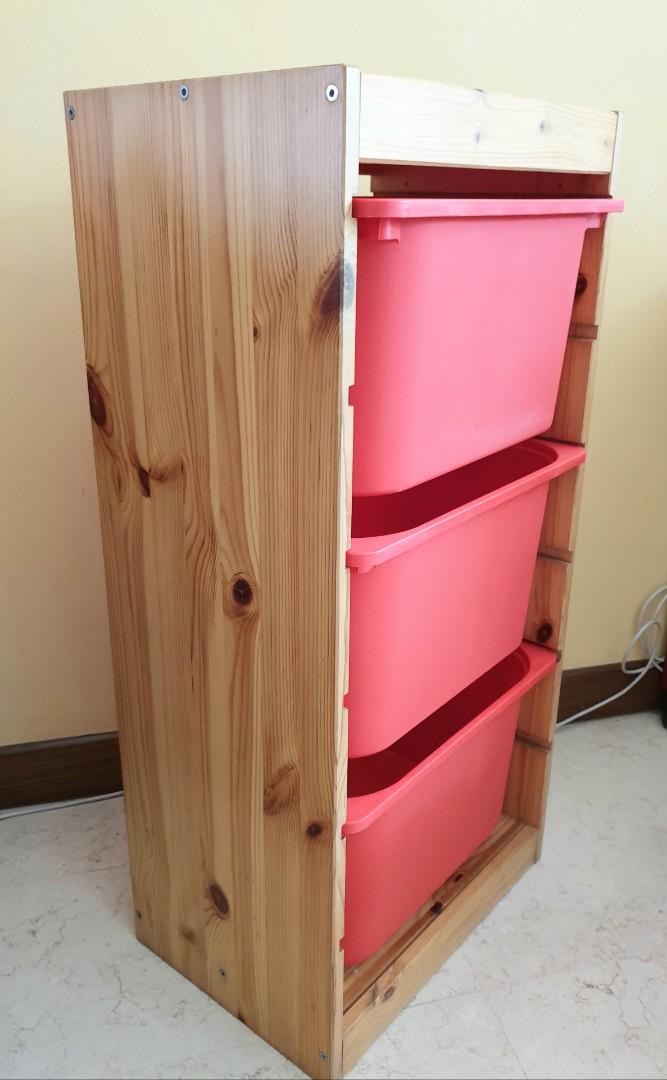 IKEA TROFAST Storage combination with boxes, Furniture & Home Living