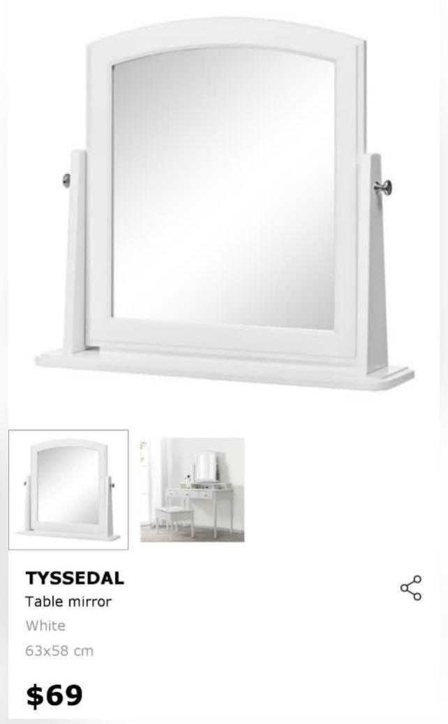 IKEA Tyssedal Mirror, Furniture & Home Living, Furniture, Other Home