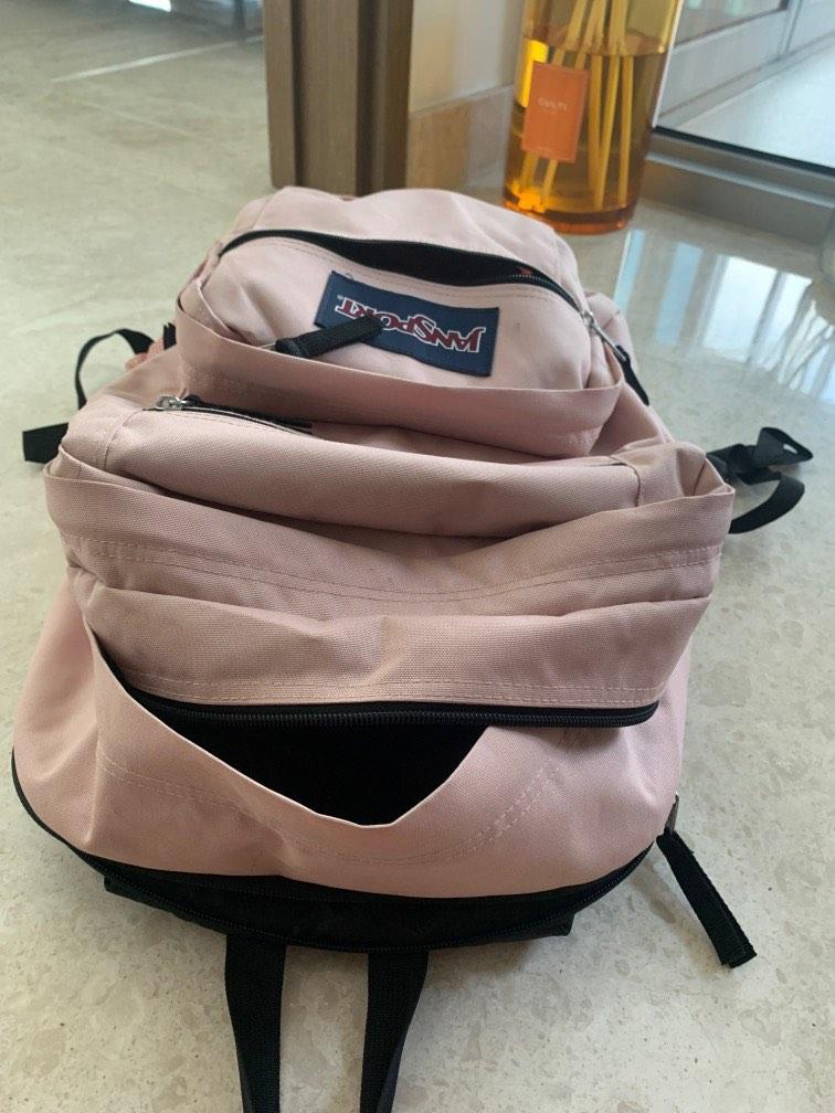 Jansport backpack baby pink, Women's Fashion, Bags & Wallets, Backpacks